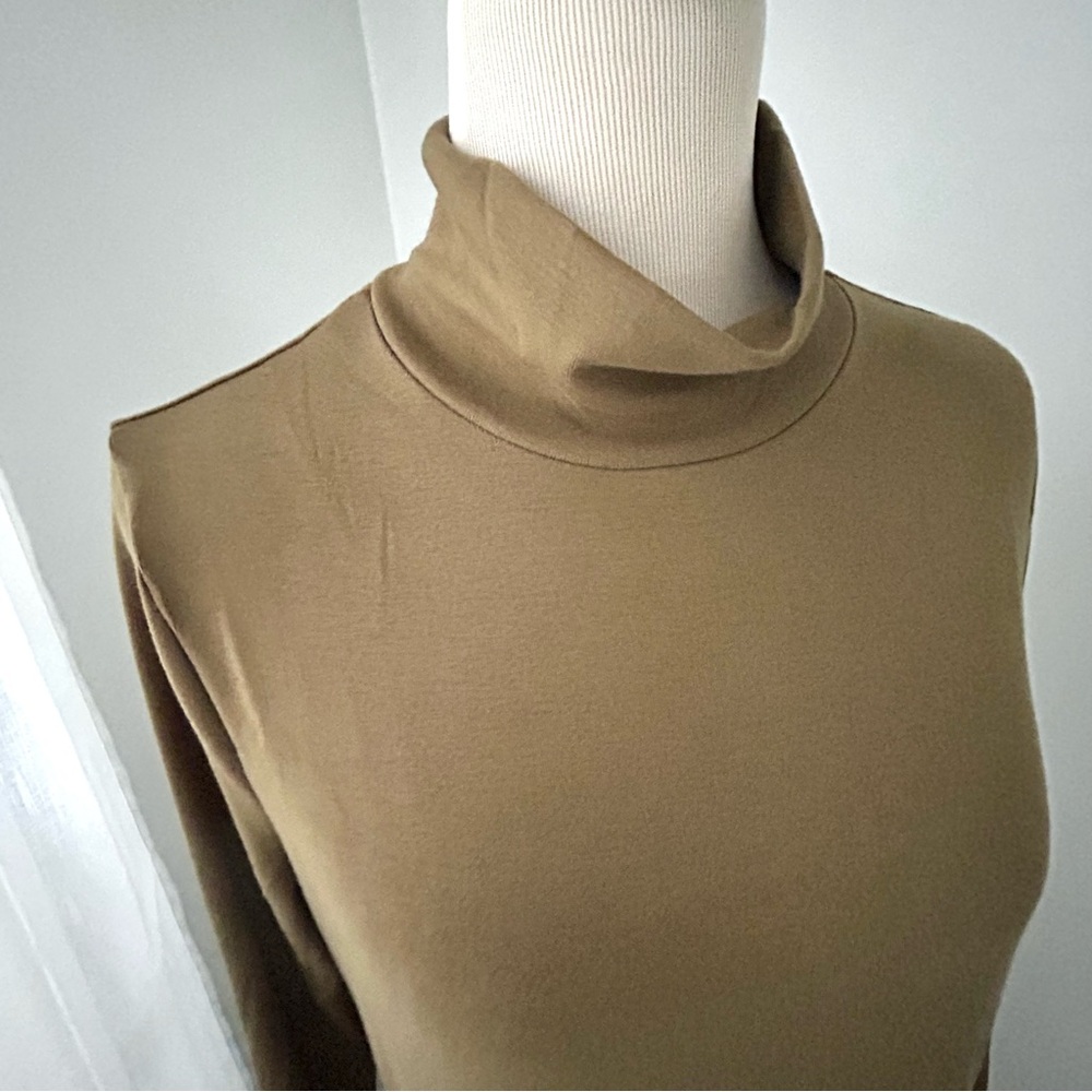 ๐(A075) NWT Free People Good Feels Mockneck MIdi in Seaweed. Size: XL - Picture 6 of 16